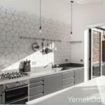 Mutfak Dekorasyonu İçin Geometrik Fayanslar 1