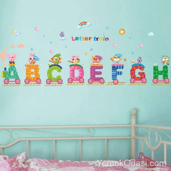 çocuk odası duvar dekorasyonu 