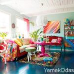 Renkli Oturma Odası İçin Dekorasyon Fikirleri 1