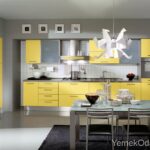 Sarı Mutfak Dolabı Modelleri 1