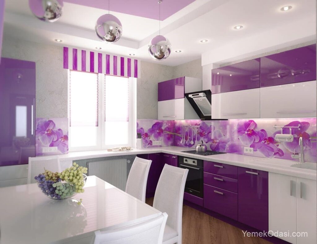 lila rengi mutfak