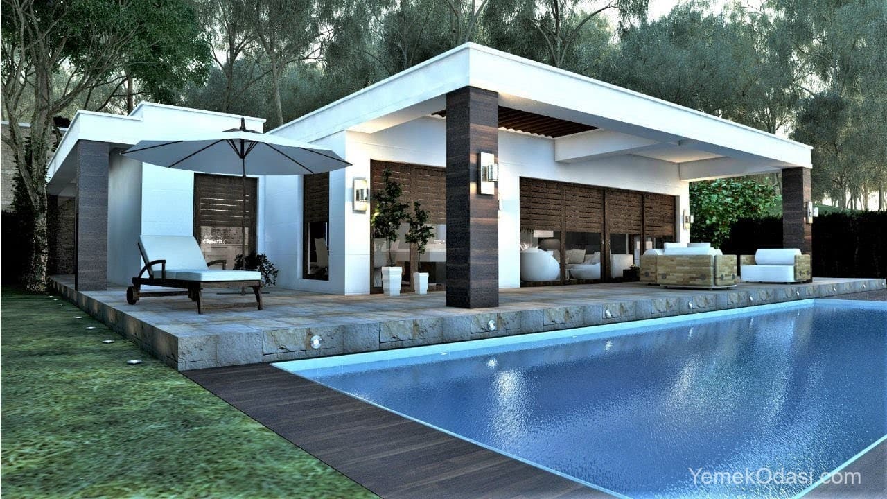 modern havuzlu evler